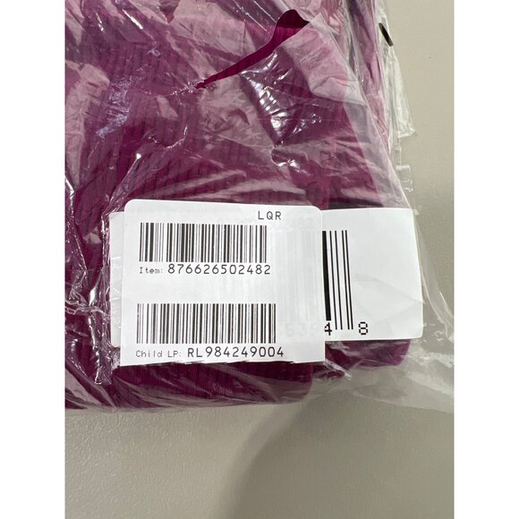 TWRHLL Christie Brinkley Mock Neck Top Size Medium Long Sleeve Purple Cozy Knit - Picture 4 of 6